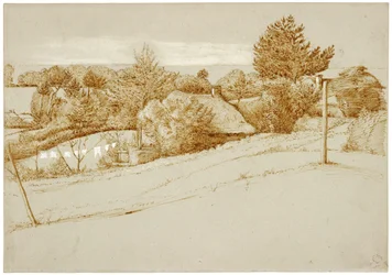A Wooded Landscape with a Cottage